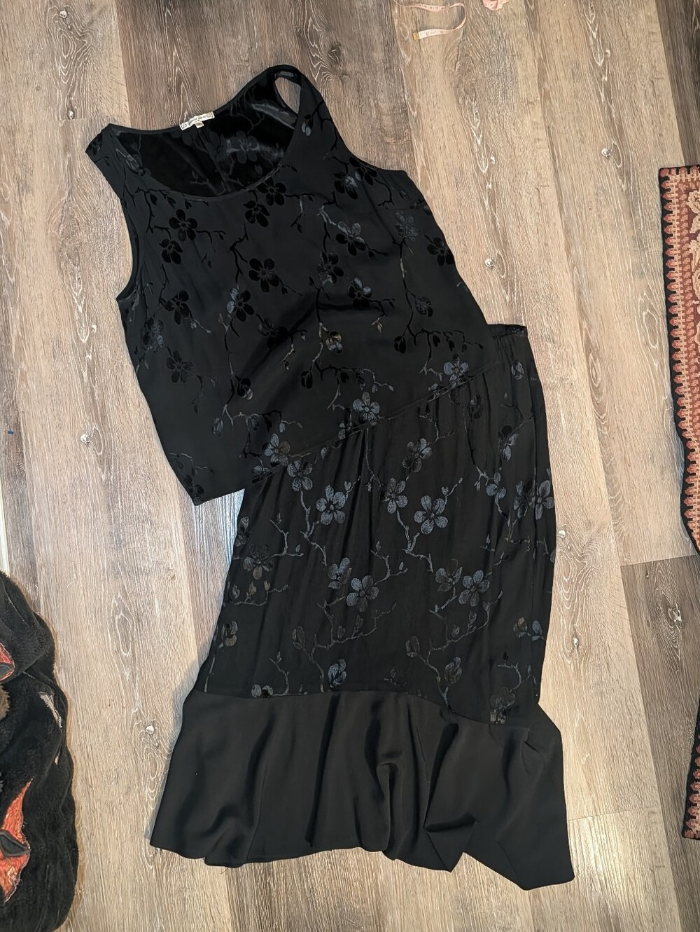 Vintage Spencer Alexis Floral Top & Skirt Set